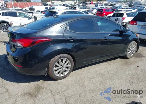 2016 Hyundai Elantra Se from USA, damaged, VIN 5NPDH4AE9GH687259
